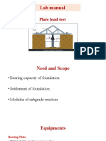 Plate Load Test Lab Manual