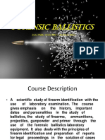 Forensic Ballistics