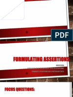 Formulating Assertion