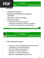 Lipídeos - conceitos gerais