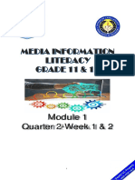 Media Information Literacy11 - 12 Q2 M1 W1 2