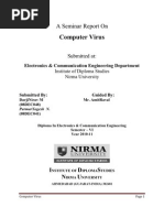 Download A Seminar Report on Virus by Ashish Khoyani SN61078581 doc pdf