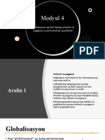 AP-10 Modyul 4 Implikasyon NG Iba't Ibang Suliranin Sa Paggawa Sa Pamumuhay NG Pilipino