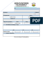 Ficha de Avaliação Equoterapia