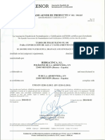 Certificado Tuberia Pe