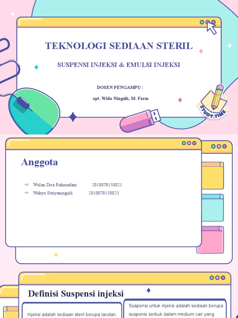 Kawaii Stickers Interface Personal Organizer For PreK by Slidesgo PDF