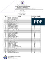 G10 Ranking Second Quarter SY 2021-2022