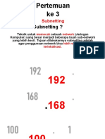 Pertemuan 3 - Subnetting