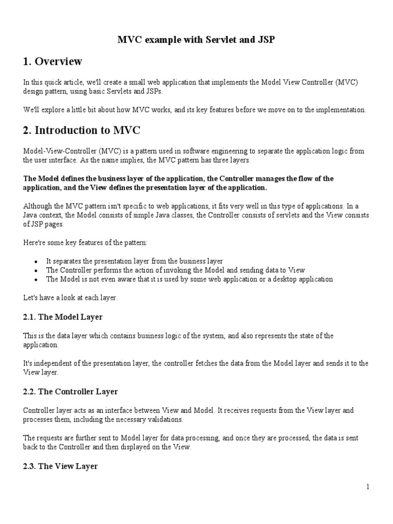 MVC Example | PDF | Model–View–Controller | Computing