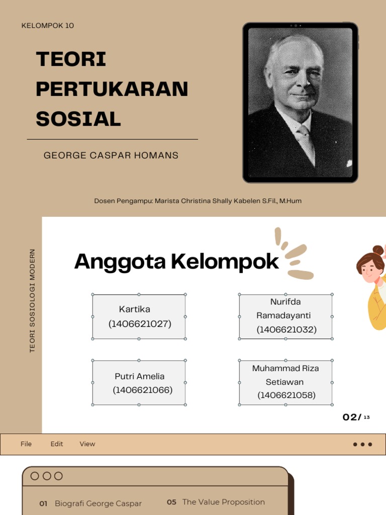Teori Pertukaran Sosial Homans | PDF | Sains & Matematika