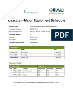 C5.8.2 (A) - Major Equipment Schedule