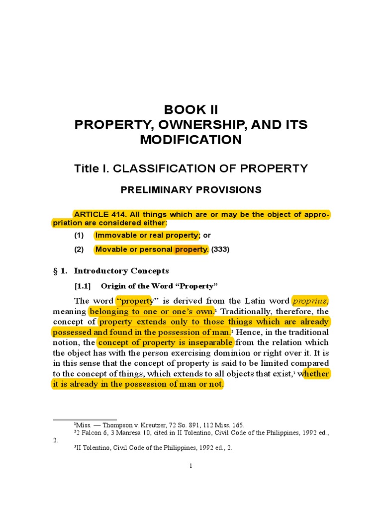 Property Law Book by Elmer Rabuya | PDF