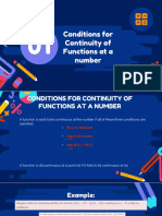 Conditions For Continuity of Functions at A Number