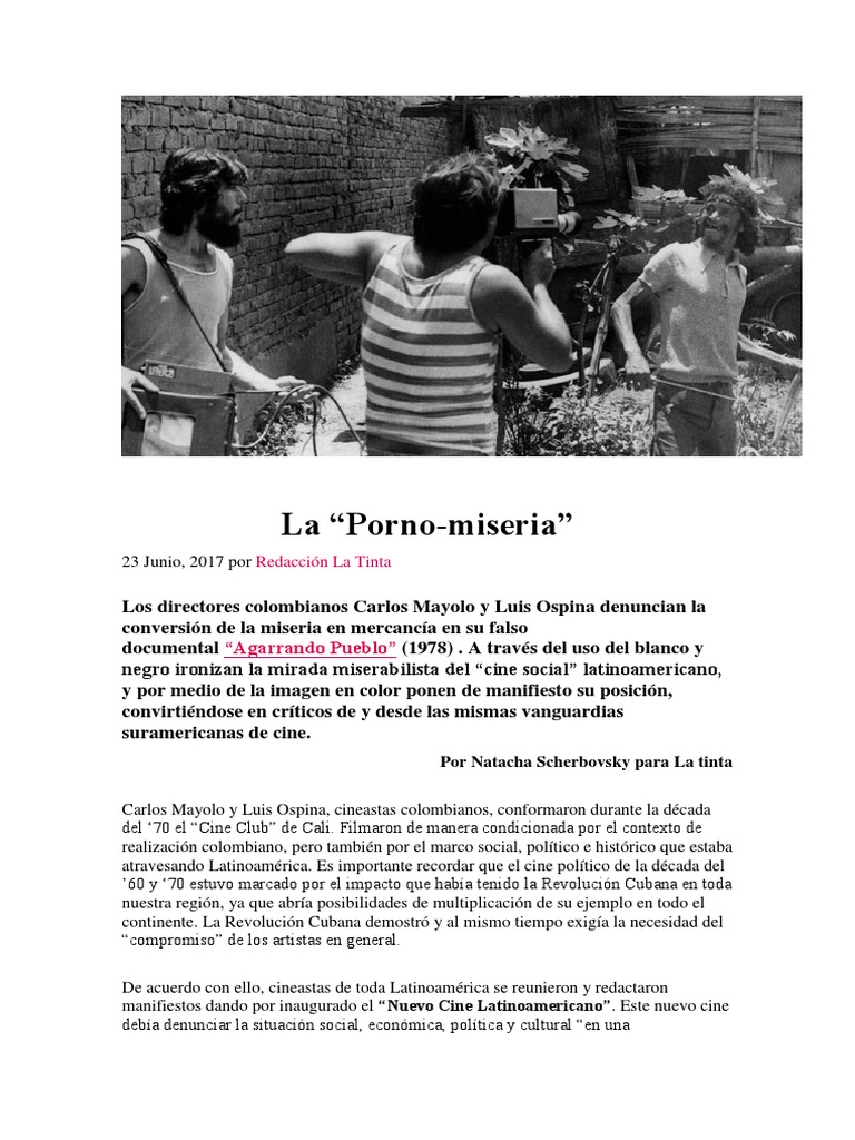 La Pornomiseria Descargar gratis PDF America latina Verdad