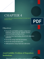CHAPTER 4 - Activities and Characteristics Under Depository Institutions