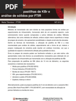 NT-FTIR-011-Prep Pastilhas KBr Para FTIR