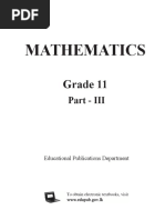 Math Grade 11 Textbook Term 3