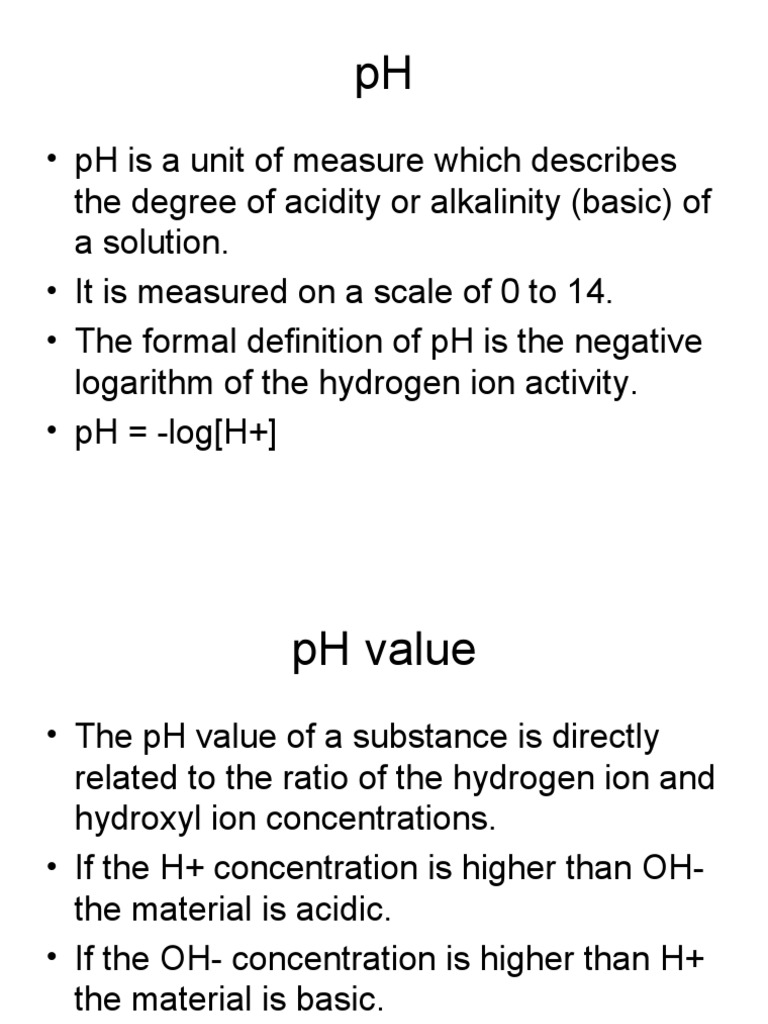 PH and PH Meter PDF