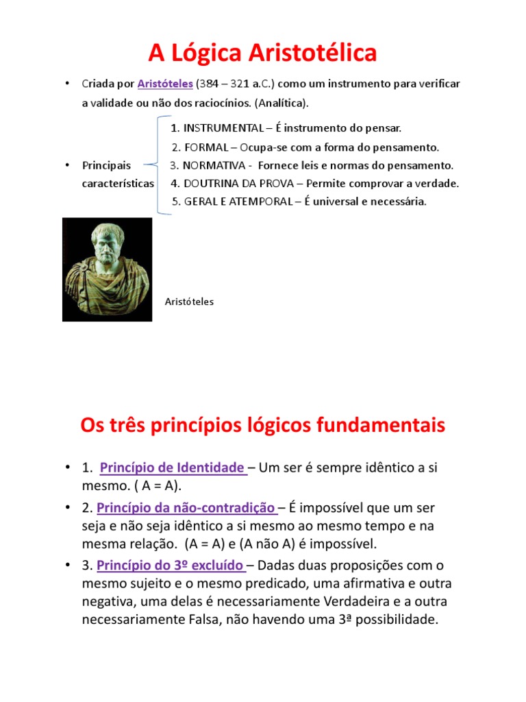 A - Logica - Aristotelica 2022 | PDF