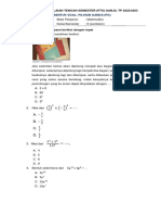 Soal PTS MTK-9 Ganjil 22-23
