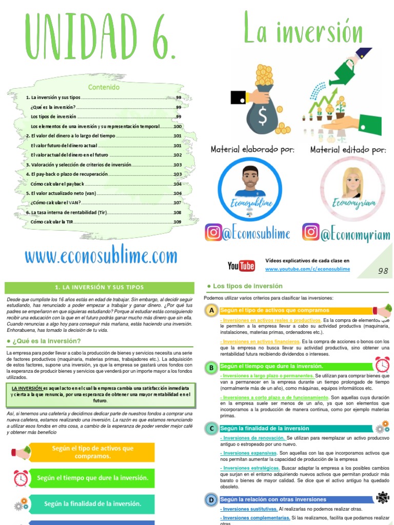 Qué es la inversión en macroeconomía | PDF | Economía Financiera ...