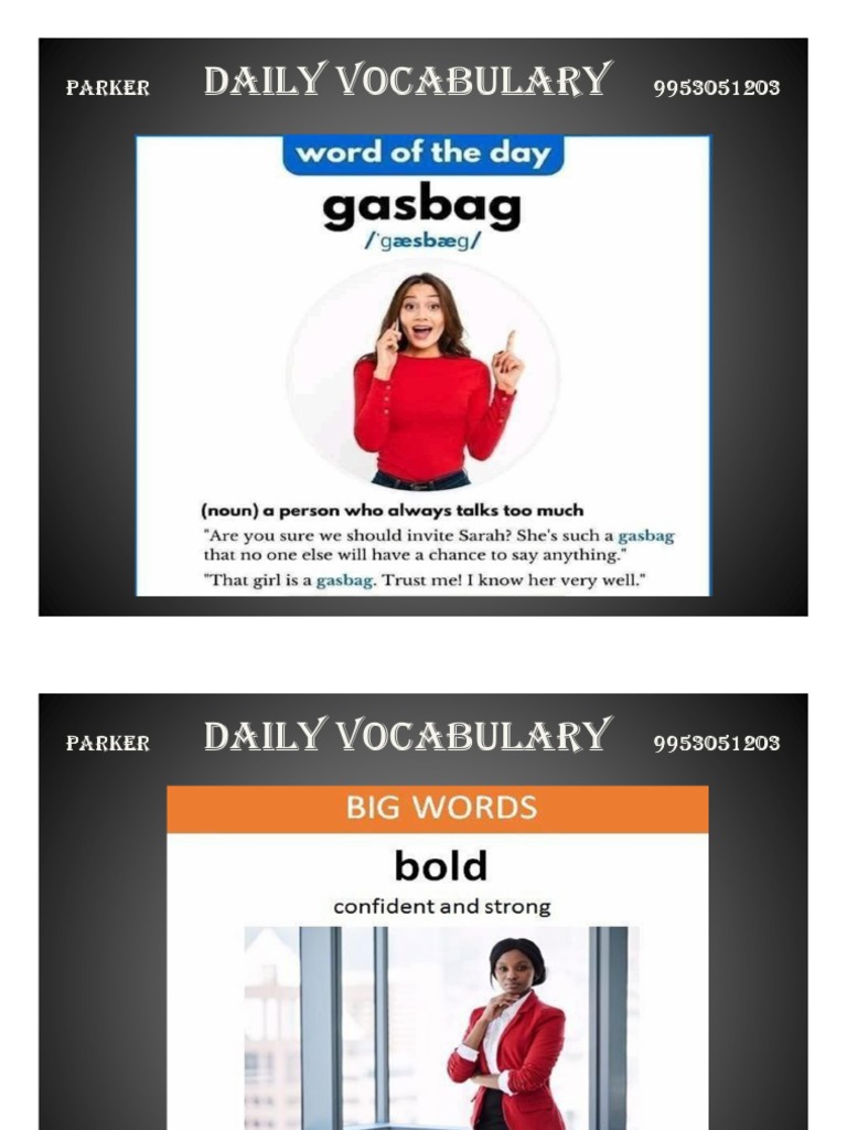 Advance Words For Daily Use by Parker | PDF | Foreign Language Studies