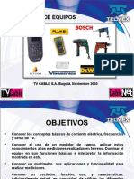 Manejo de equipos para TV cable