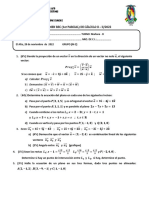 Cálculo II - Examen de la Universidad Pública de El Alto