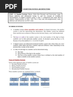 CSA Unit 1 Notes