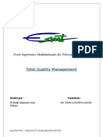 Total Quality Management: Ecole Supérieure Multinationale Des Télécommunications