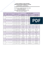 Jadwal PAS MA TP 2020-2021