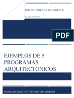 Programa Arquitectónico y Estudio de Areas