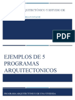 Programas arquitectónicos: Vivienda, residencia, hotel, casa de cultura y museo