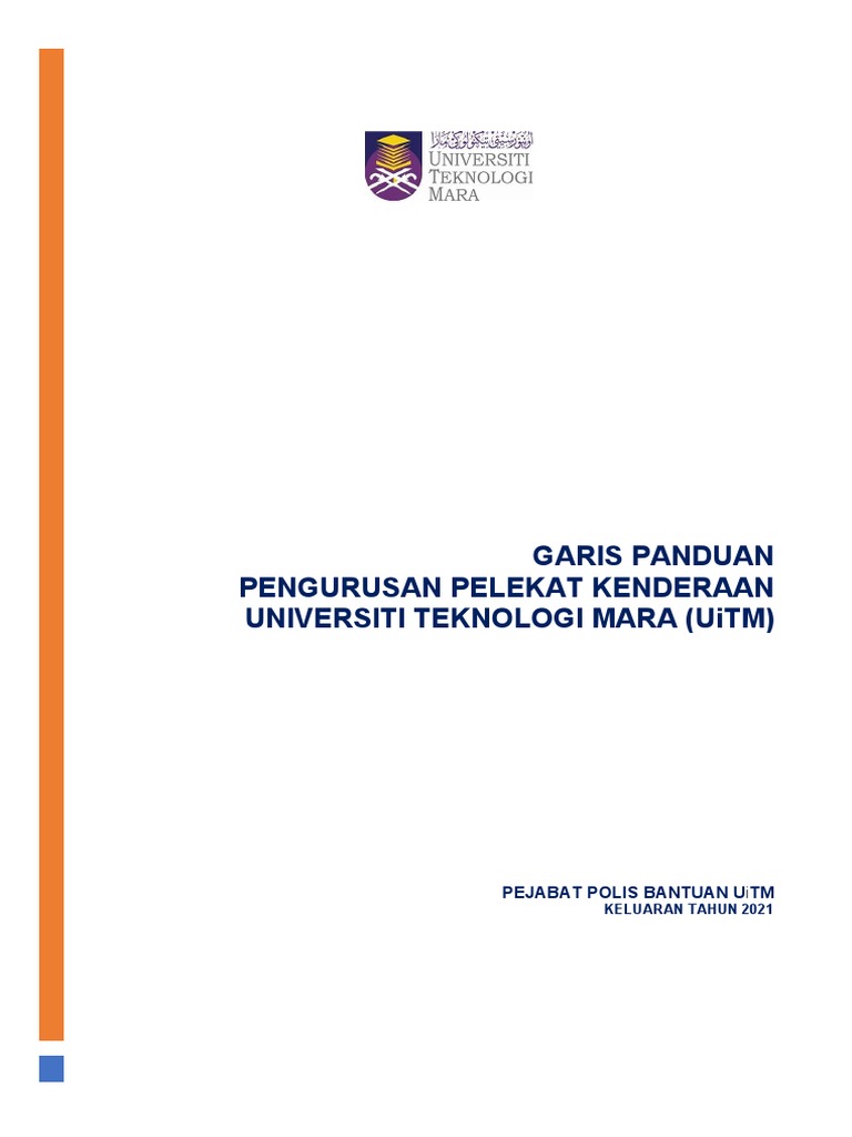 Garis Panduan Pengurusan Pelekat Kenderaan | PDF