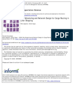 Ship Scheduling and Network Design For Cargo Routing in