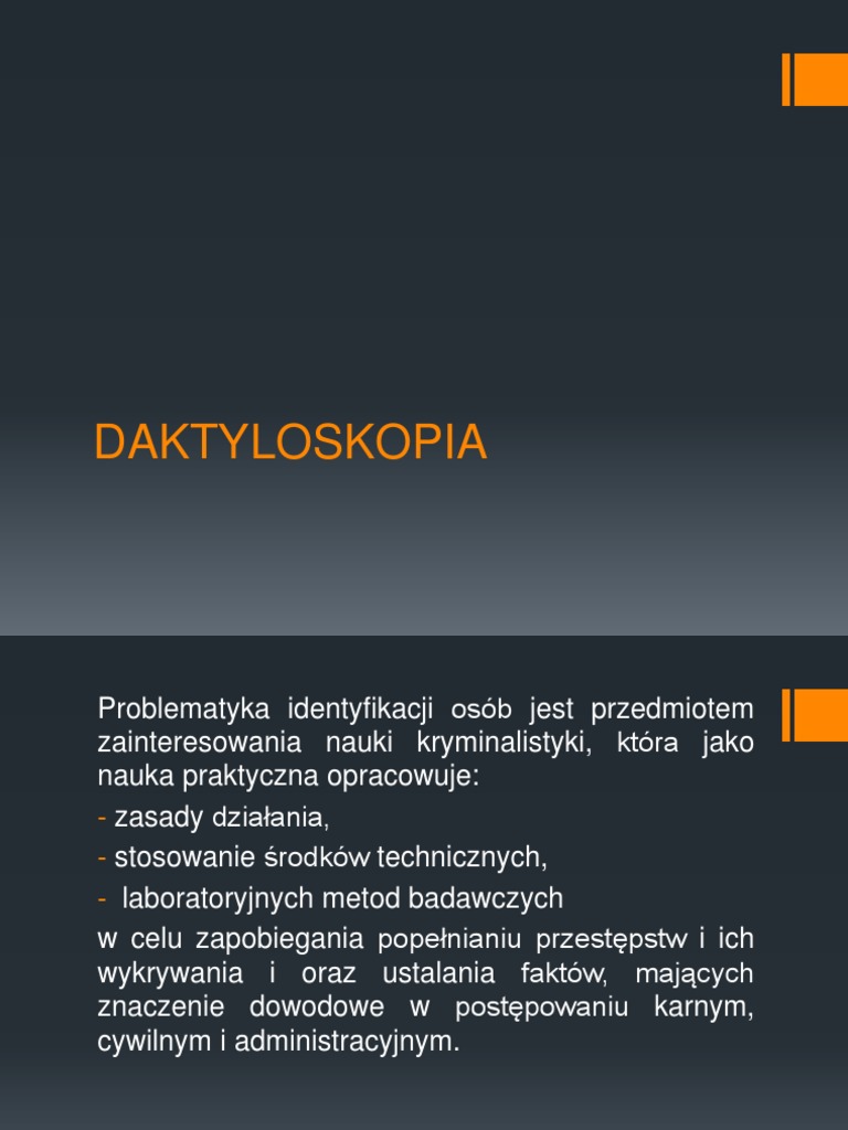 Daktyloskopia | PDF