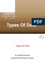 Week 2 - Week 3 - Types of Data