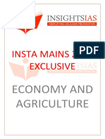 INSTA Mains 2022 Exclusive Economy and Agriculture