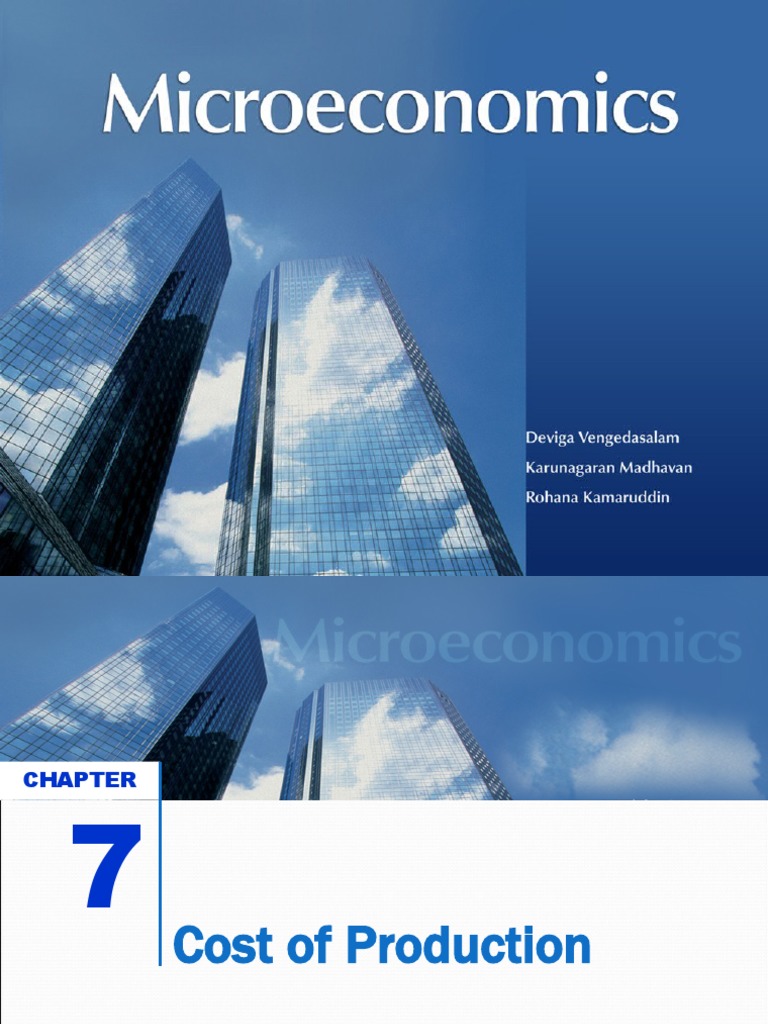 Mic 7 PDF Long Run And Short Run Average Cost