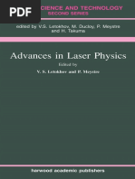 (Laser Science & Technology) V S Letokhov, Pierre Meystre - Advances in Laser Physics-CRC Press (2000)