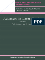 (Laser Science & Technology) V S Letokhov, Pierre Meystre - Advances in Laser Physics-CRC Press (2000)