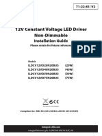 Install 12V Constant Voltage LED Driver and Flexible IP67 LED Strip