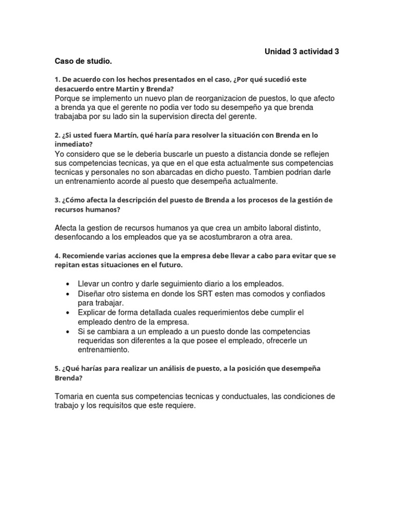 Unidad 3 Actividad 3 | PDF | Crecimiento personal y profesional