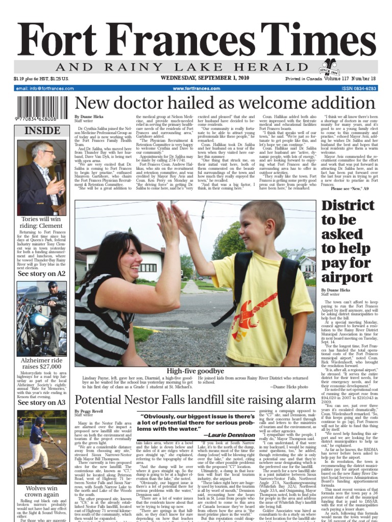 Nestor Falls Dump PDF Business