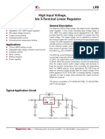 Supertex Inc.: LR8 High Input Voltage, Adjustable 3-Terminal Linear Regulator