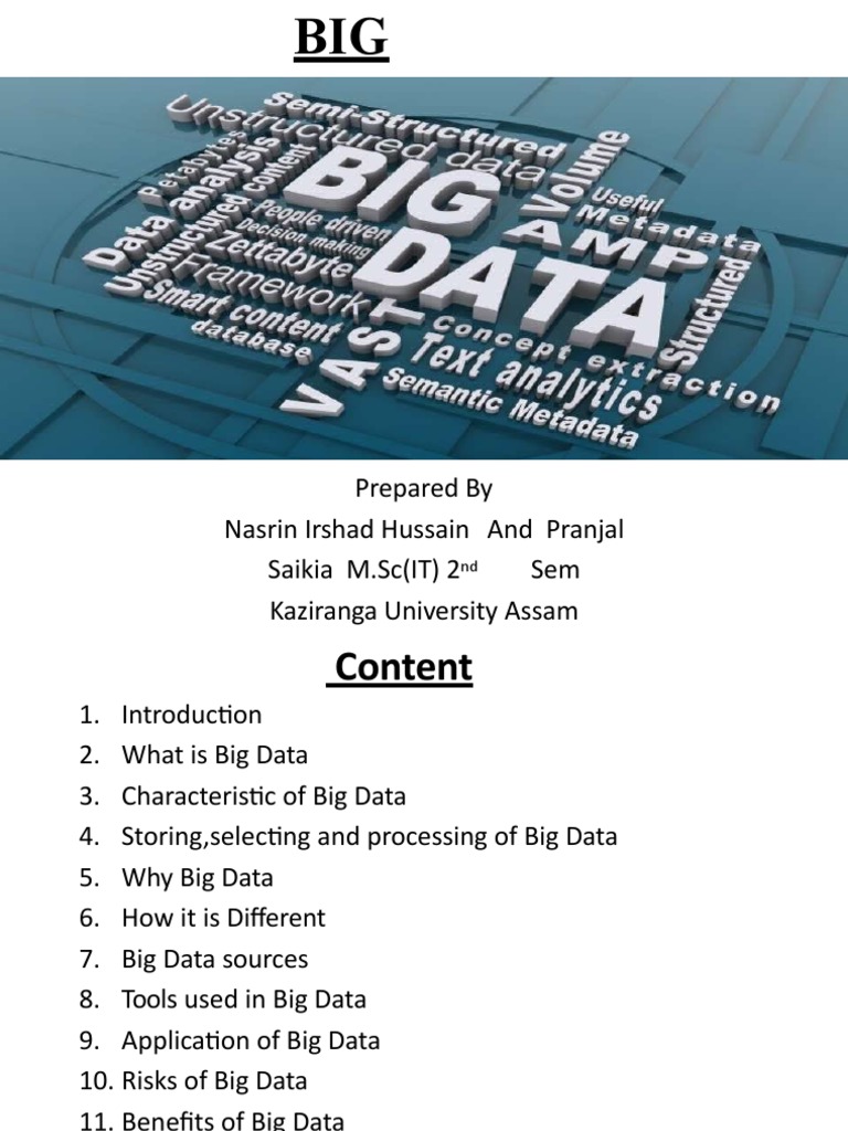 Big Data Overview and Applications | PDF | Big Data | Apache Hadoop