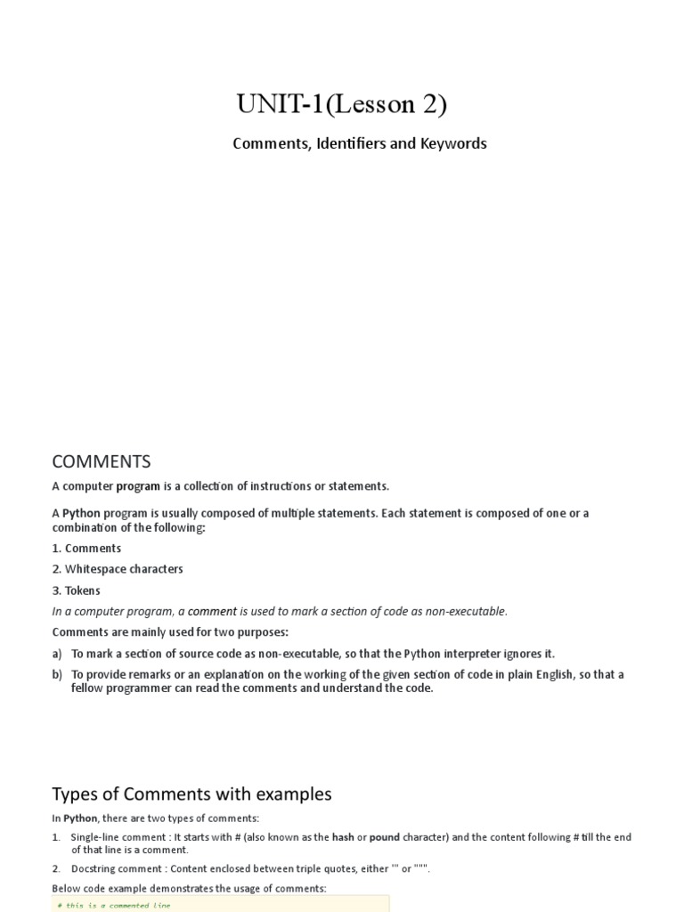 UNIT1Lesson 2 | PDF