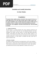 ET SOLAR ET-P636 135 Module For Off-Grid Applications Module Installation Manual RENVU