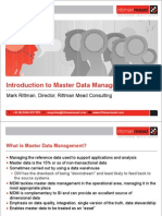 Introduction to Oracle Master Data Management