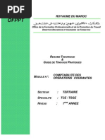 Comptabilité des opérations courantes TCE & TSGE...